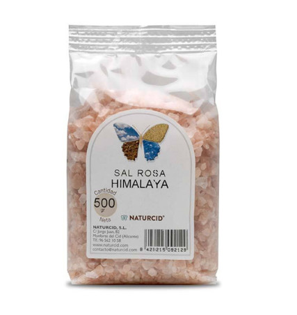 Sal rosa del himalaya  gruesa 500  gr.