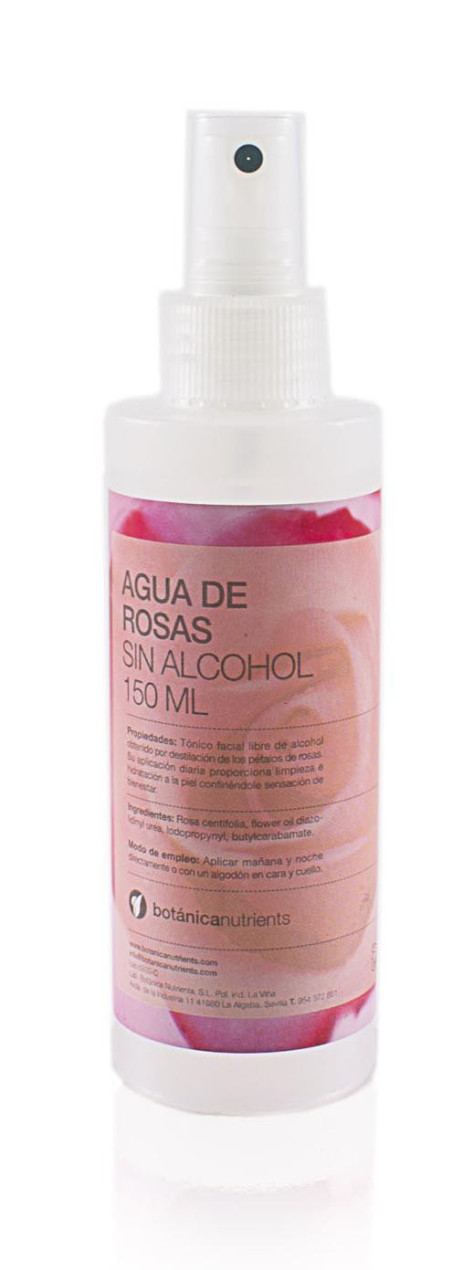 Agua de rosas spray sin alcohol 150ml