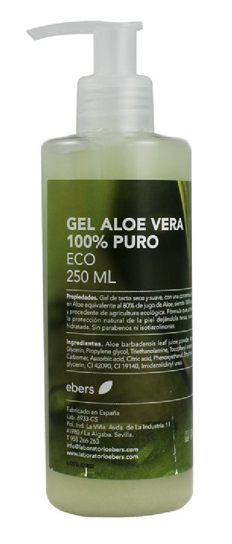 Gel aloe vera 100% puro ECO 250ml dosif