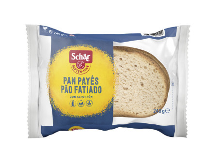 Pan payes - pão fatiado 240g Schär