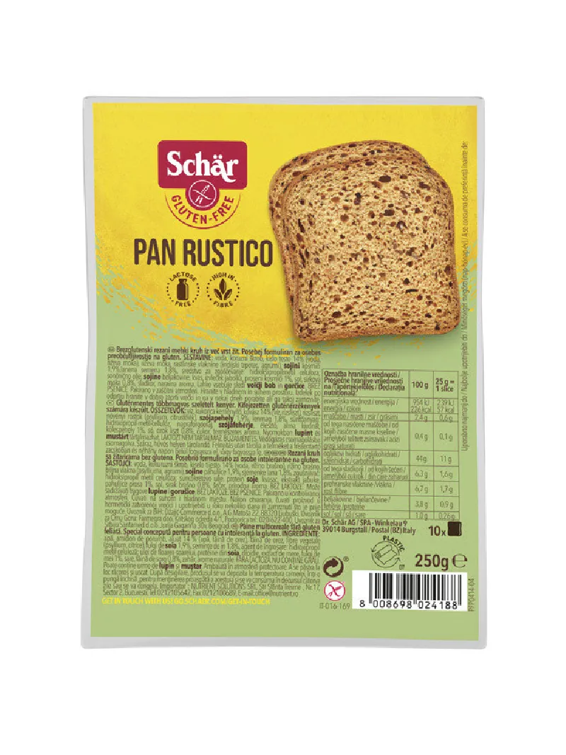 Pan rústico 250g Schär