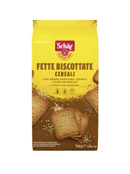 Biscotes con cereales fette biscottate ai cereali 260g Schär