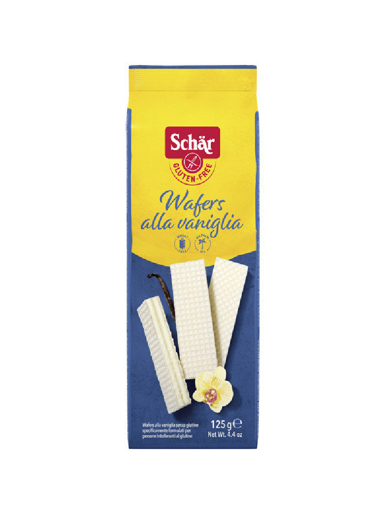 Barquillos rellenos de vainilla wafers alla vaniglia 125g Schär