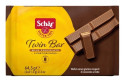 Barritas barquillos recubiertas de chocolate twin bar 64,5g Schär