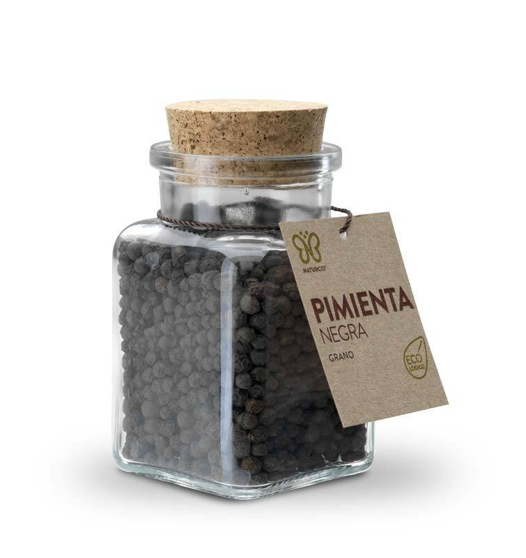 Pimienta negra grano BIO gourmet bc 75 gr.