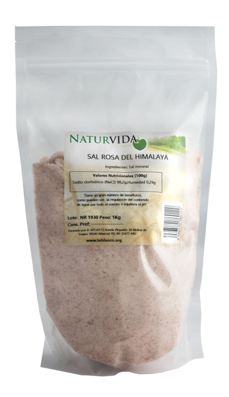 Sal rosa himalaya fina 1 kg