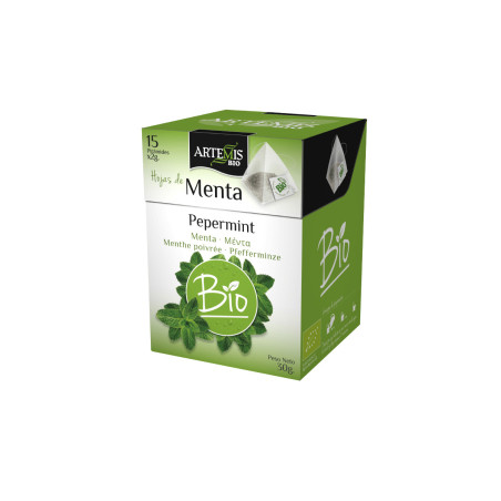 Pirámide infusión menta hoja ECO 30g