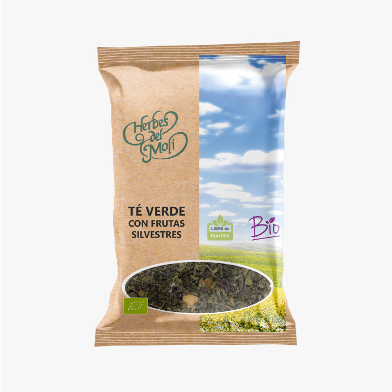 Bolsas de té verde con frutas silvestres ECO 70g